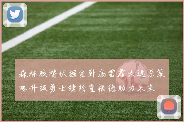 森林狼潜伏掘金卧底雷霆大逃杀策略升级勇士续约霍福德助力未来